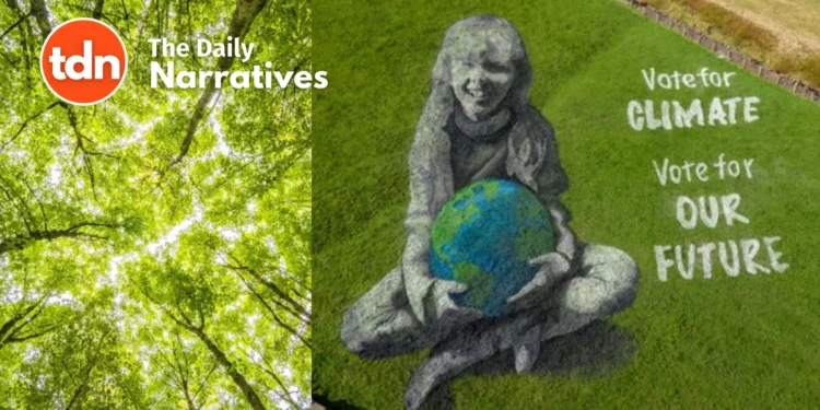 Earth Day Art Inspires UK to Embrace Green Policies Ahead of Upcoming Election